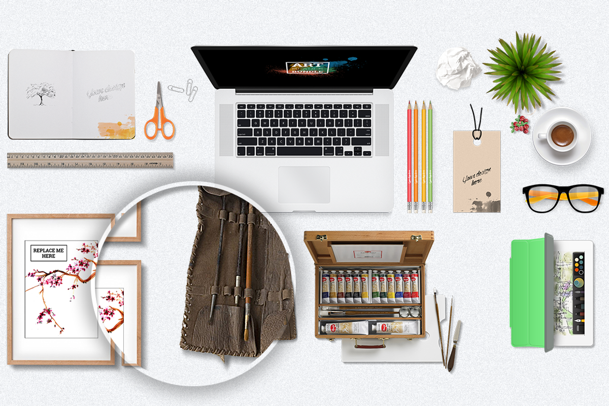 Artist scene Mock Up creator, a Pens & Pencil Mockup by Leschinger.cz (Photo 2 of 3)