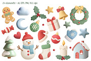 3D Christmas Vector Set, a Seasonal Illustration by Hanna's ArtLab (Thumbnail 2 of 4)