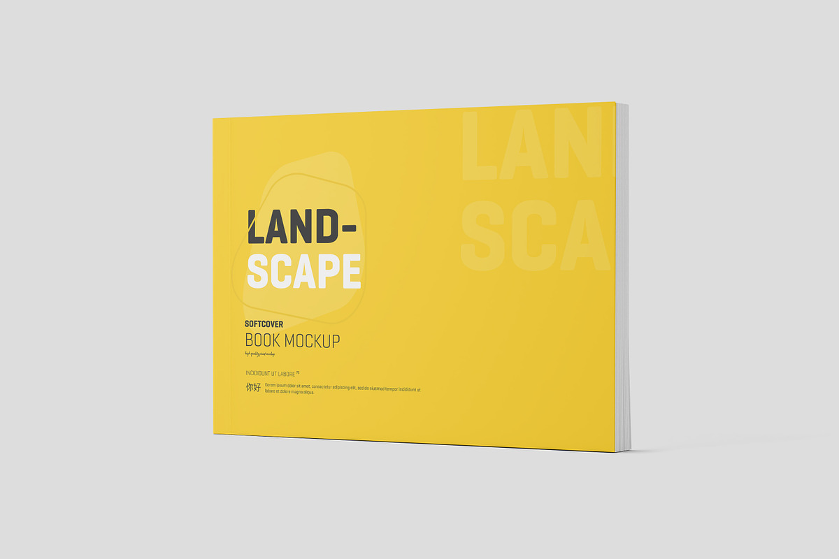Landscape Softcover Book Mockup, a Mockup by Toasin Studio (Photo 15 of 17)