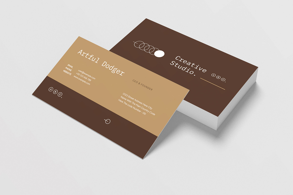 Professional Business Card Template, a Business Card Template by MightyDesign (Photo 2 of 6)