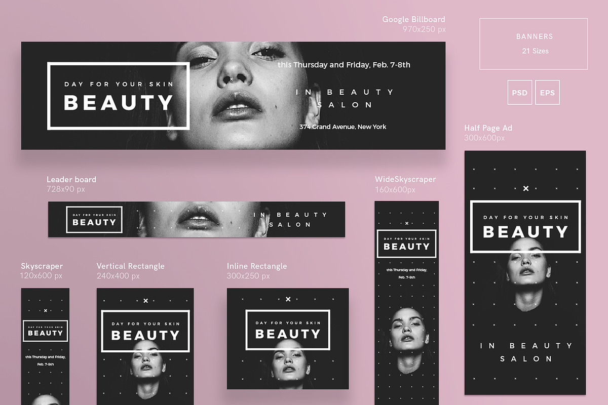 Banners Pack | Your Skin Beauty, a Templates & Theme by Amber Graphics (Photo 2 of 2)
