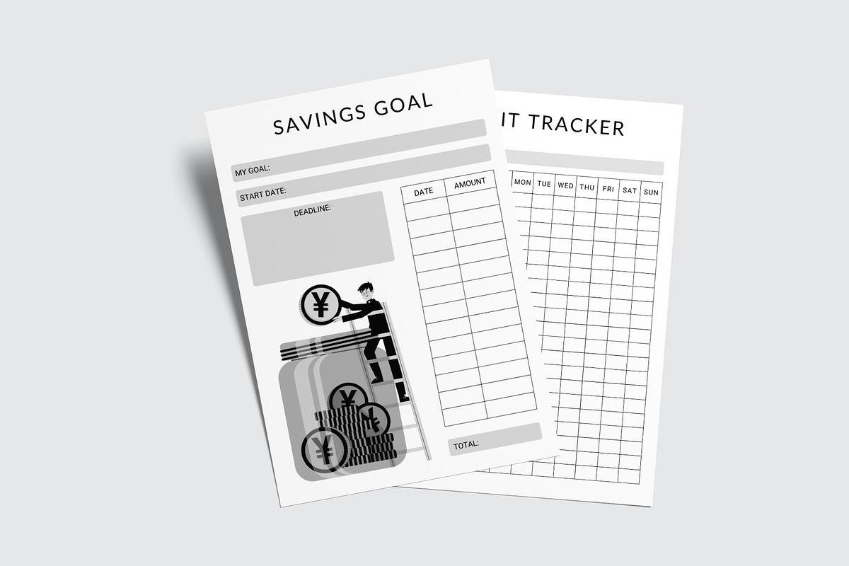 Digital Planner Template Canva, a Stationery Template by Graphic Fabrica (Photo 6 of 7)
