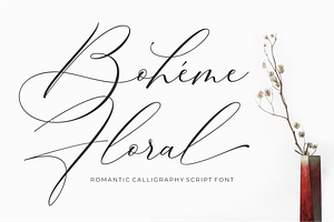 Luxury Font - Boheme Floral