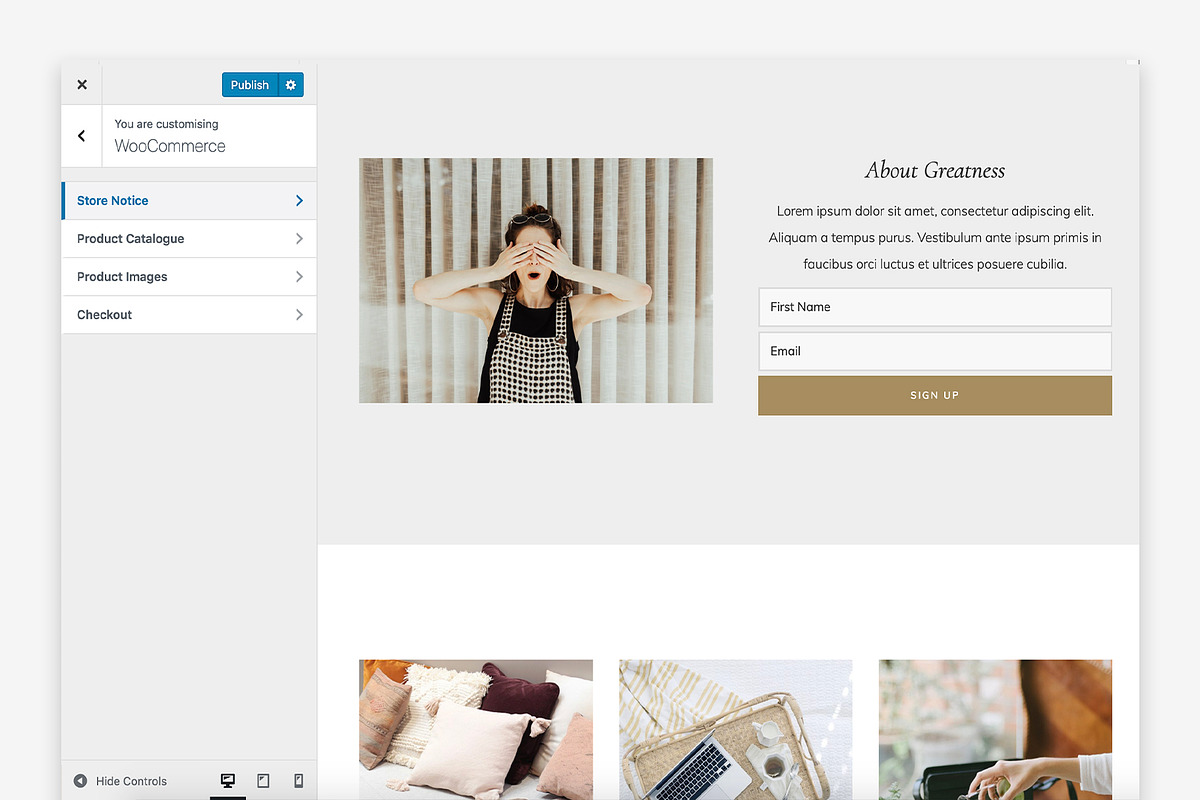 Greatness Wordpress Theme, a WordPress Template by Form & Flourish (Photo 3 of 4)