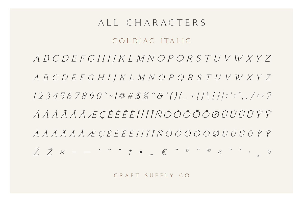 Coldiac - Luxury Serif Font preview 7