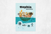 Noah – Birth Announcement Template, an Animal Illustration by Pia Kolle (Thumbnail 2 of 4)