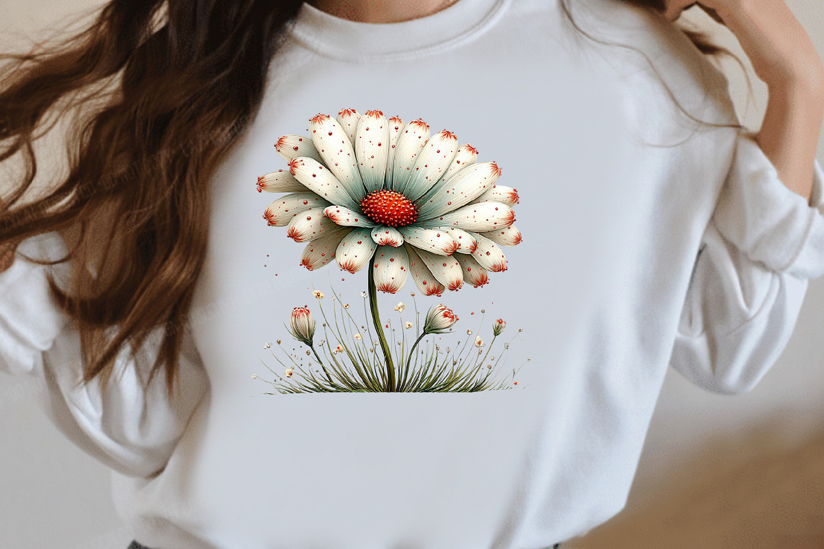 Whimsical Daisy Flowers clipart, a Seasonal Illustration by Designworld (Photo 8 of 10)