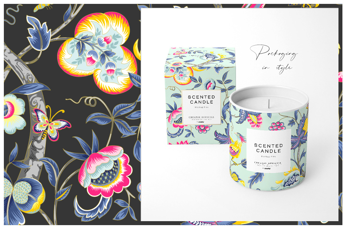 Jacobean Glamour Pattern Set!, a Pattern Graphic by Pink Linen (Photo 3 of 9)