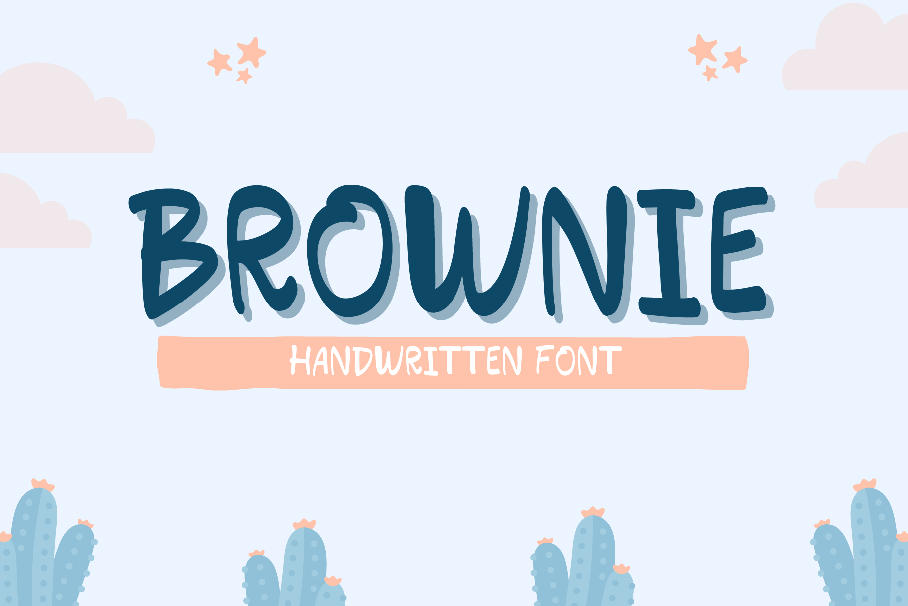 BROWNIE, a Handwritten Font by Sirinart