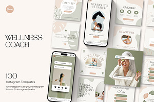 Wellness Coach Instagram Templates