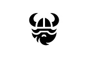 Viking Logo Black And White Design, a Branding & Logo Template by Vectorium Studio (Thumbnail 1 of 2)
