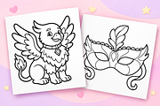 Fairytale Coloring Pages Vol. 1, an Object Illustration by Inkivelle Studio (Thumbnail 2 of 3)