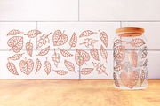 Autumn Leaves Can Glass Wrap 16oz., an Object Graphic by Doodle Cloud Studio (Thumbnail 3 of 12)