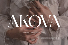 Akova Elegant Serif Font Typeface