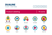 75 Product Labeling Icons, an Icon by Flat Icons | Creative Market