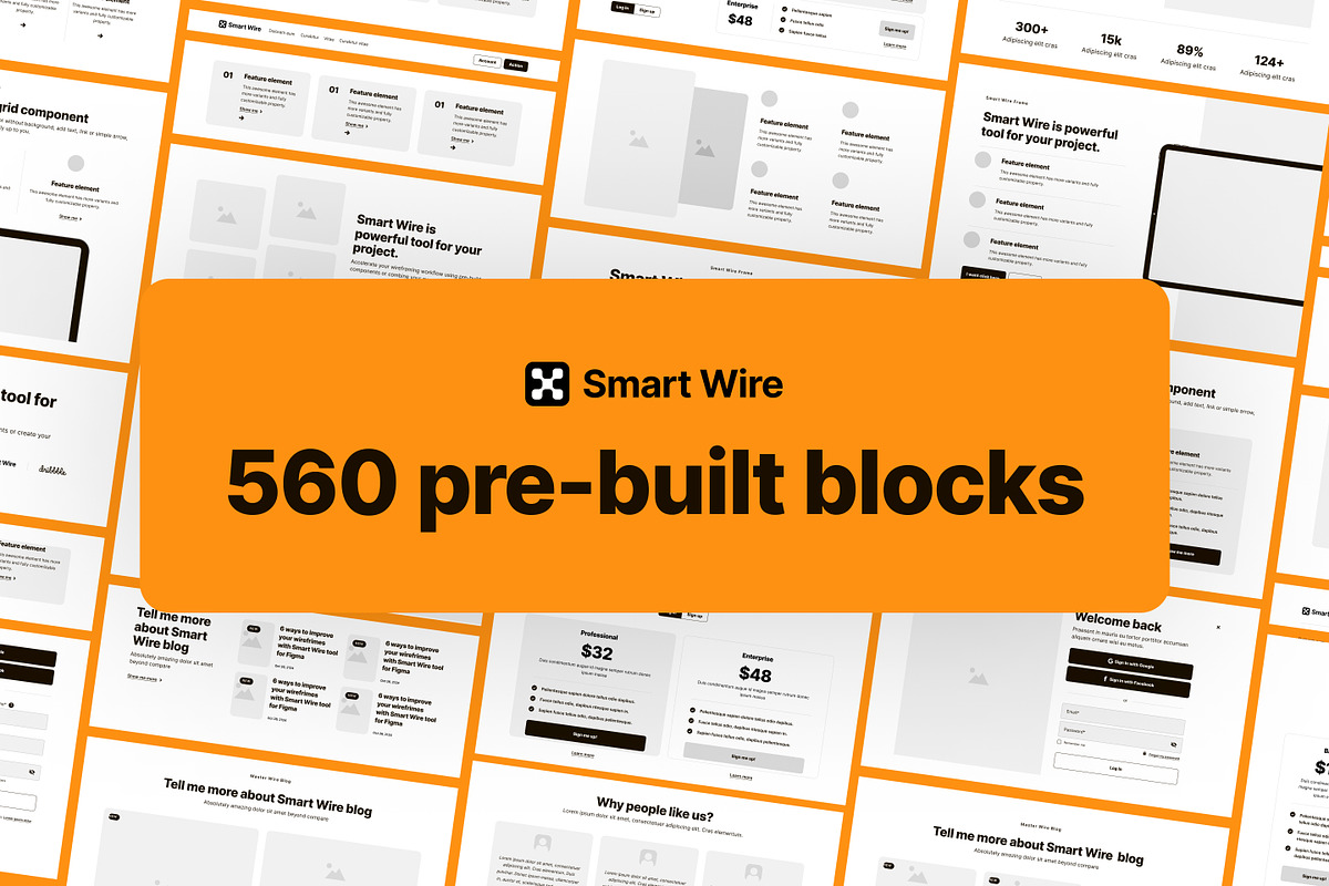 Smart Wire Frame Kit, a Wireframe Template by CreativeUI (Photo 2 of 10)