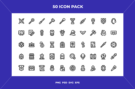 Role playing icons, an Outline Icon by Wencory