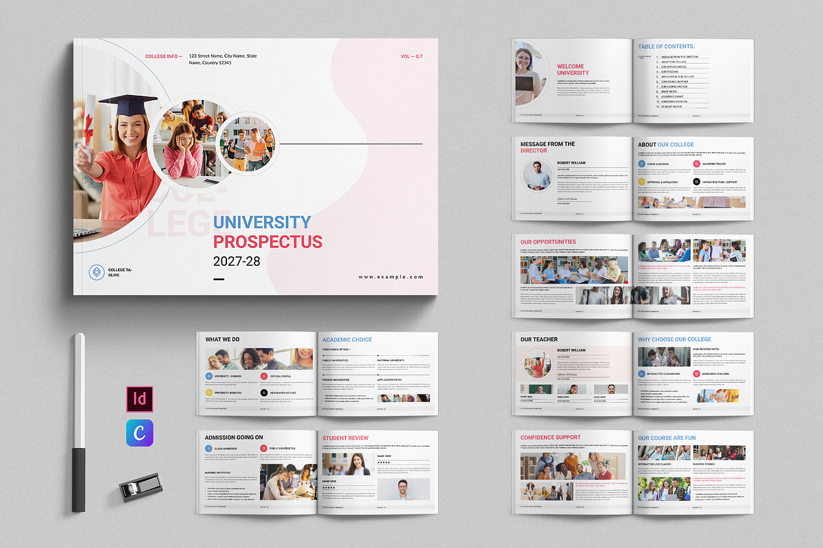 University Brochure Landscape, a Brochure Template by E-Type (Photo 1 of 7)