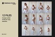 Sport Pants and Tank-Top Mock-Up Set, a Bottom Mockup by Freeman Studio (Thumbnail 2 of 15)