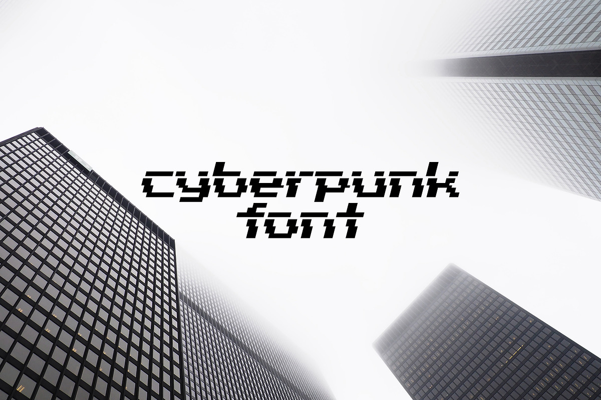 Glitch cyberpunk font / 8-bit fonts., a Font by Nomber_86 (Photo 3 of 4)