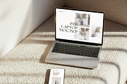 Laptop Phone Elegant Neutral Mockup, a Mac Mockup by Julia Anderi - Studio (Thumbnail 1 of 3)