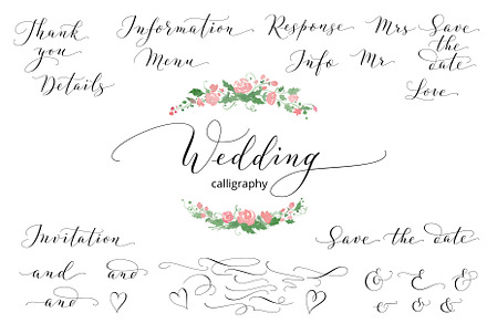 Collection of Wedding calligraphy