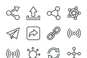 21 Vector EPS Social Media Outline, an Outline Icon by adenpinkstore (Thumbnail 11 of 14)