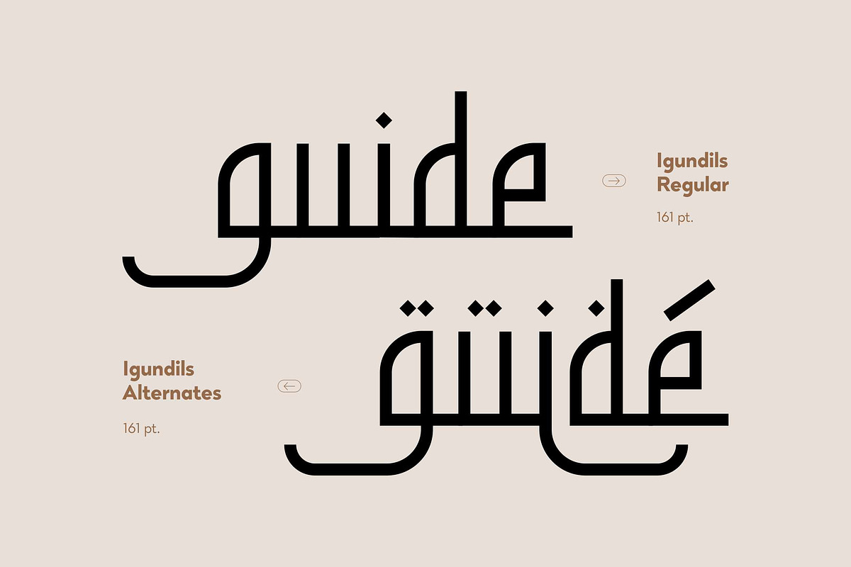 Igundils - Modern Arabic Font, a Font by Runsell Studio (Photo 3 of 6)