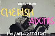 Cherish Adonis: Fun Handwriting Font, a Handwritten Font by GearShift (Thumbnail 1 of 7)