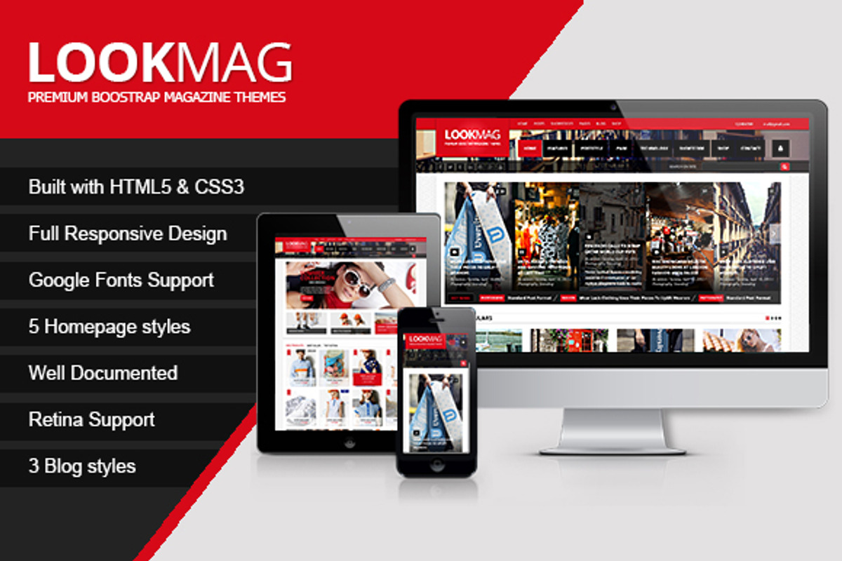 LookMag HTML5 Magazine Template, a HTML Template by PunicaTheme