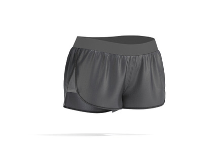 Black Women Sport Shorts 3D Model, an Object 3D Model by rebrandy