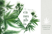 I Love Cannabis - Watercolor Set, an Object Graphic by Jeanina Vlad (Thumbnail 1 of 13)