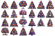 Whimsical Christmas Tree Clipart, an Illustration by Daily.Designs (Thumbnail 5 of 5)