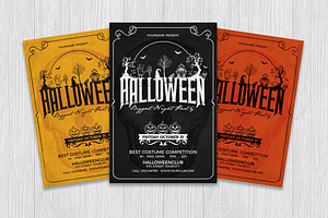 Halloween Party Flyer, a Flyer Template by DesignWorkz