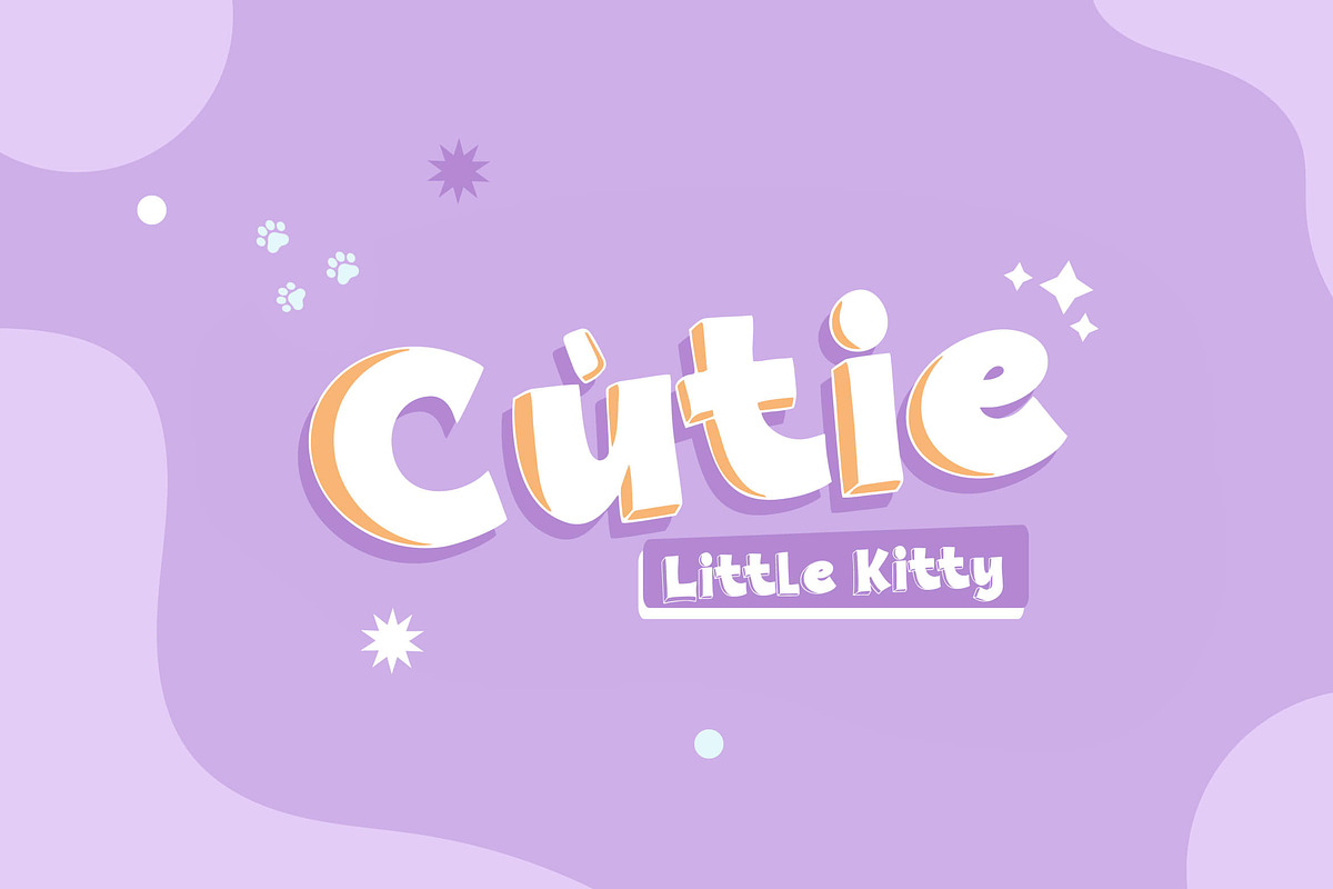 Chubby Display Font, a Symbol Font by Graphue (Photo 2 of 9)