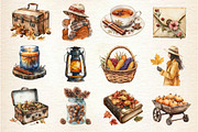 Vintage Fall Decorations Clipart, an Illustration by Dream Creation (Thumbnail 4 of 4)