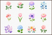 Romantic Pastel Floral Clipart Set, an Illustration by Sublimation Artist (Thumbnail 3 of 6)