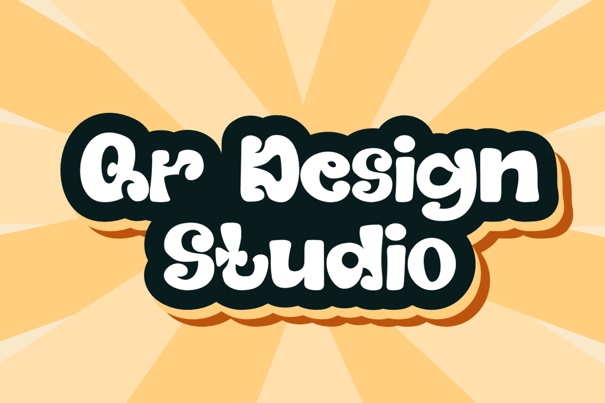 Groze Bigs - Groovy Font, a Sans Serif Font by QR Design Studio (Photo 3 of 6)