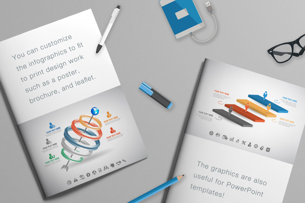 Premium Collection of Infographics, a Presentation Template by VL Shop (Photo 4 of 9)