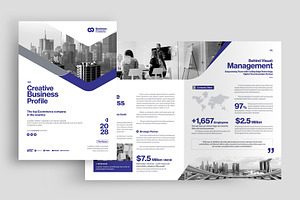 Corporate Bi-Fold Brochure Template