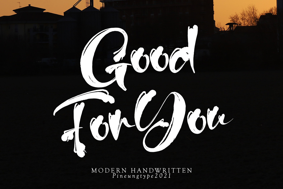 GoodForYou, a Script Font by pineungtype (Photo 4 of 13)