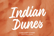 Indian Dunes – Modern Casual Script, a Handwritten Font by Four Lines Std. (Thumbnail 1 of 10)