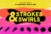 Swirls & Strokes Brushes Set, an Object Graphic by pixelbuddha.net (Thumbnail 1 of 8)