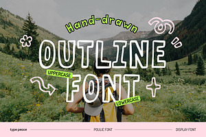 POULIE | Outline Display Font
