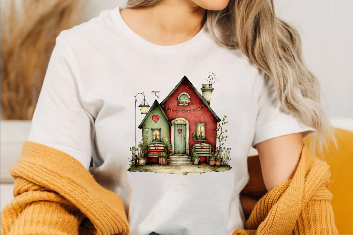Farmhouse Love Valentine Clipart Bu, an Illustration by SVGArt (Photo 8 of 8)