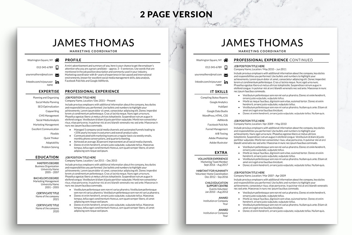 Modern Simple CV Word Template, a Resume Template by BestResumes.Co (Photo 2 of 7)