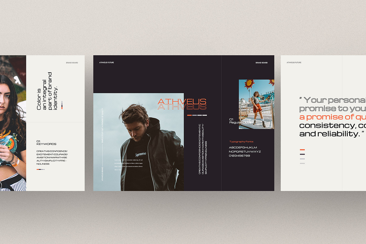 ATHVEUS - Powerpoint Brand Board, a Presentation Template by notgreystudio (Photo 9 of 11)