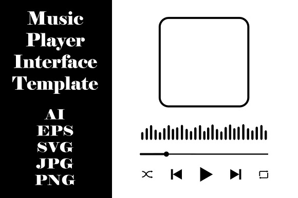 Music Player Interface Template preview 2