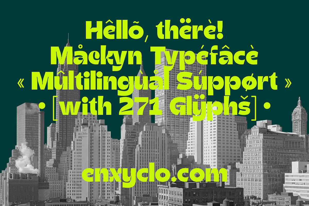 Mackyn - Bold Modern Font, a Sans Serif Font by Enxyclo Studio (Photo 15 of 16)