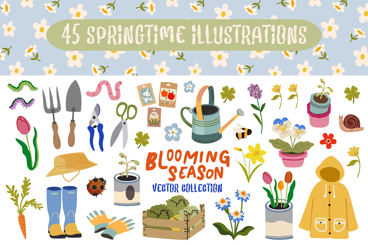 Blooming season design collection, a Decorative Illustration by Luamor (Photo 2 of 16)